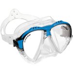 Cressi Matrix Mask - Clear Skirt - Clear silicone - Blue frame
