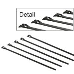 Sonar Regulator Mouthpiece Low Profile Cable Tie-Black (5pc)