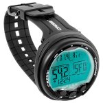 Cressi Giotto Dive Computer - 2-Gas Nitrox Wrist - Black / Black