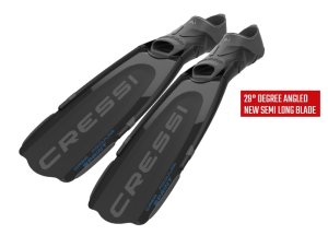 Cressi Gara Modular Sprint Fins - BK - Black - 46-47