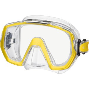Tusa Freedom Elite Mask - Clear skirt - Moon Gold frame (MG)