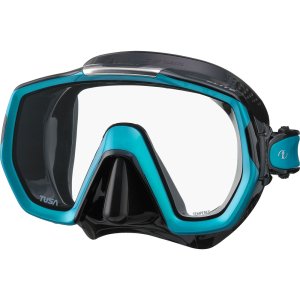 Tusa Freedom Elite Mask - Black skirt - Ocean Green frame (QB-OG