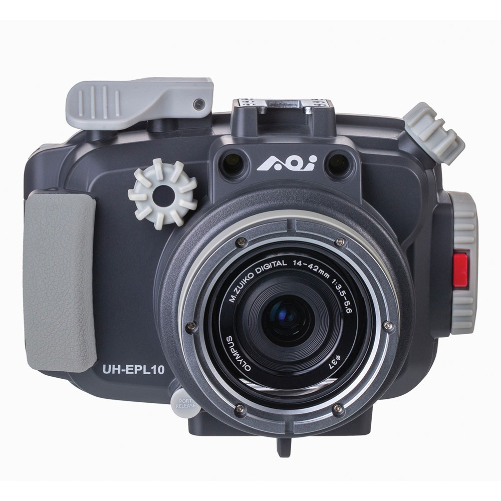 AOI Olympus E-PL9 and E-PL10 Underwater Housing - White - Click Image to Close