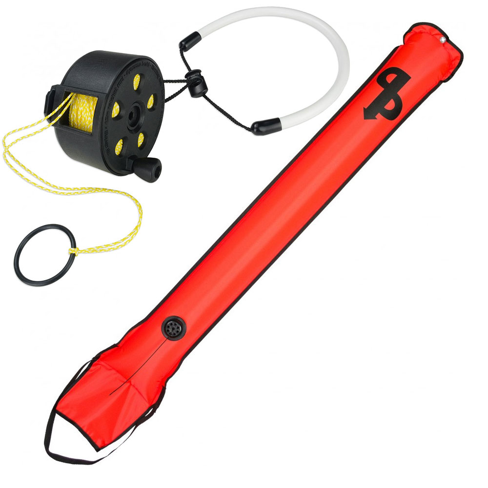 AP Diving Ratcheted Pocket Reel and Delayed SMB Package - Click Image to Close