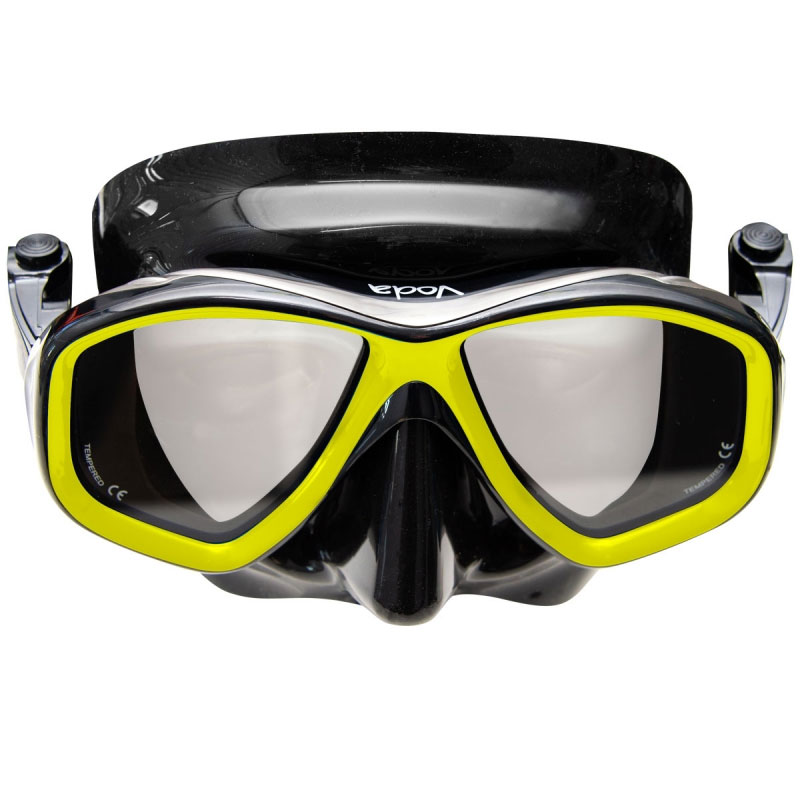 Apollo Voda Mask - Black silicone - Yellow frame - Click Image to Close