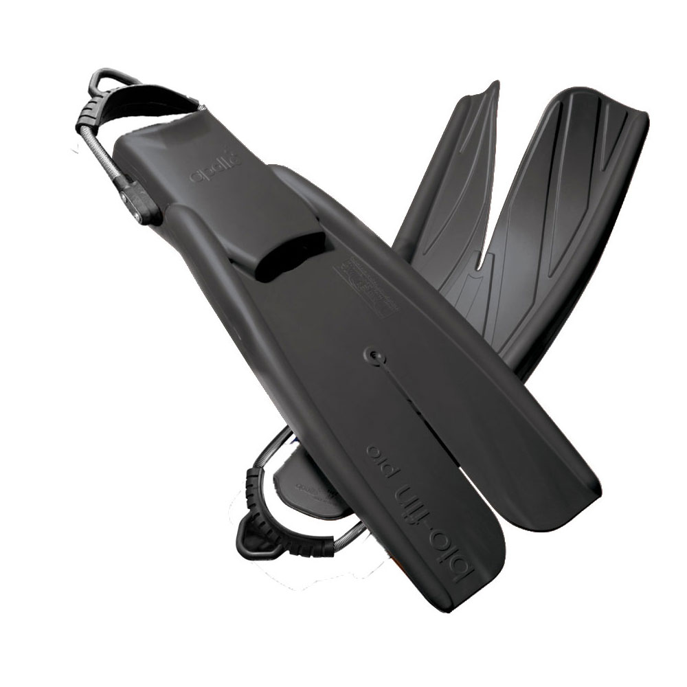 Apollo Bio-Fin Pro Fins - Spring Straps (Black) Free Offer - Click Image to Close