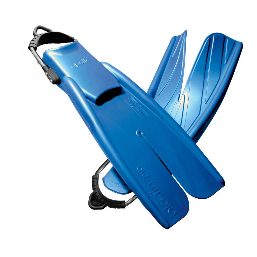 Apollo Bio-Fin Pro Fins with Spring Straps (Blue) Free Offer - Click Image to Close