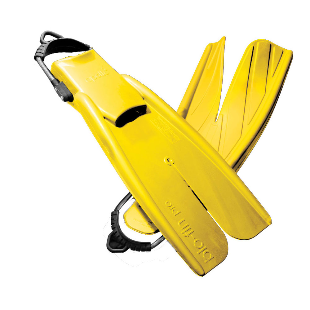 Apollo Bio-Fin Pro Fins with Spring Straps (Yellow) Free Offer