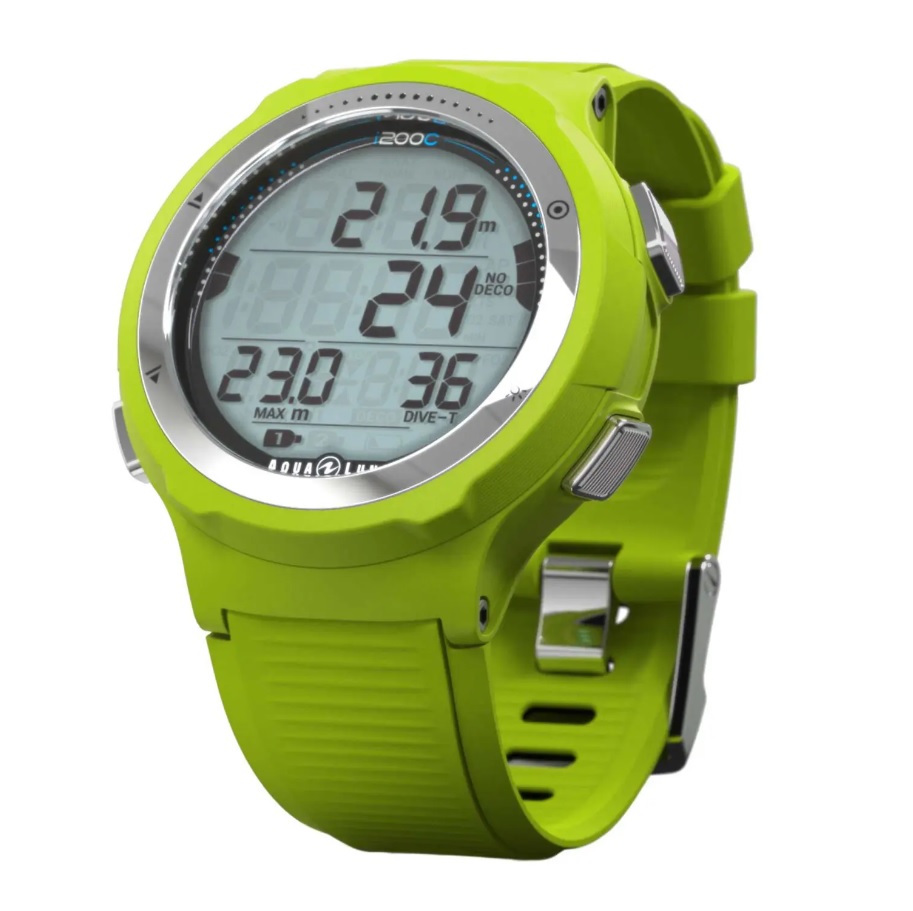 Aqualung i200C Dive Computer | Lime - Click Image to Close