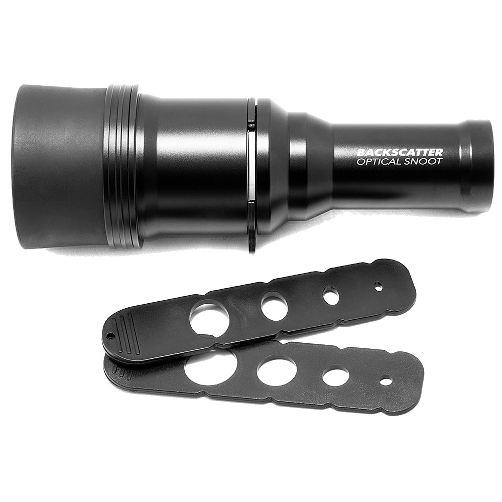Backscatter Mini Flash MF-1 Underwater Strobe + Snoot Package - Click Image to Close