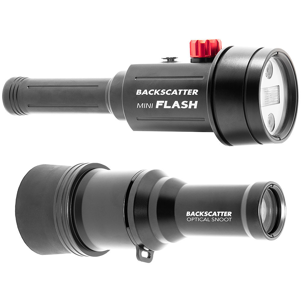 Backscatter Mini Flash 1 and Optical Snoot Combo Package - Click Image to Close