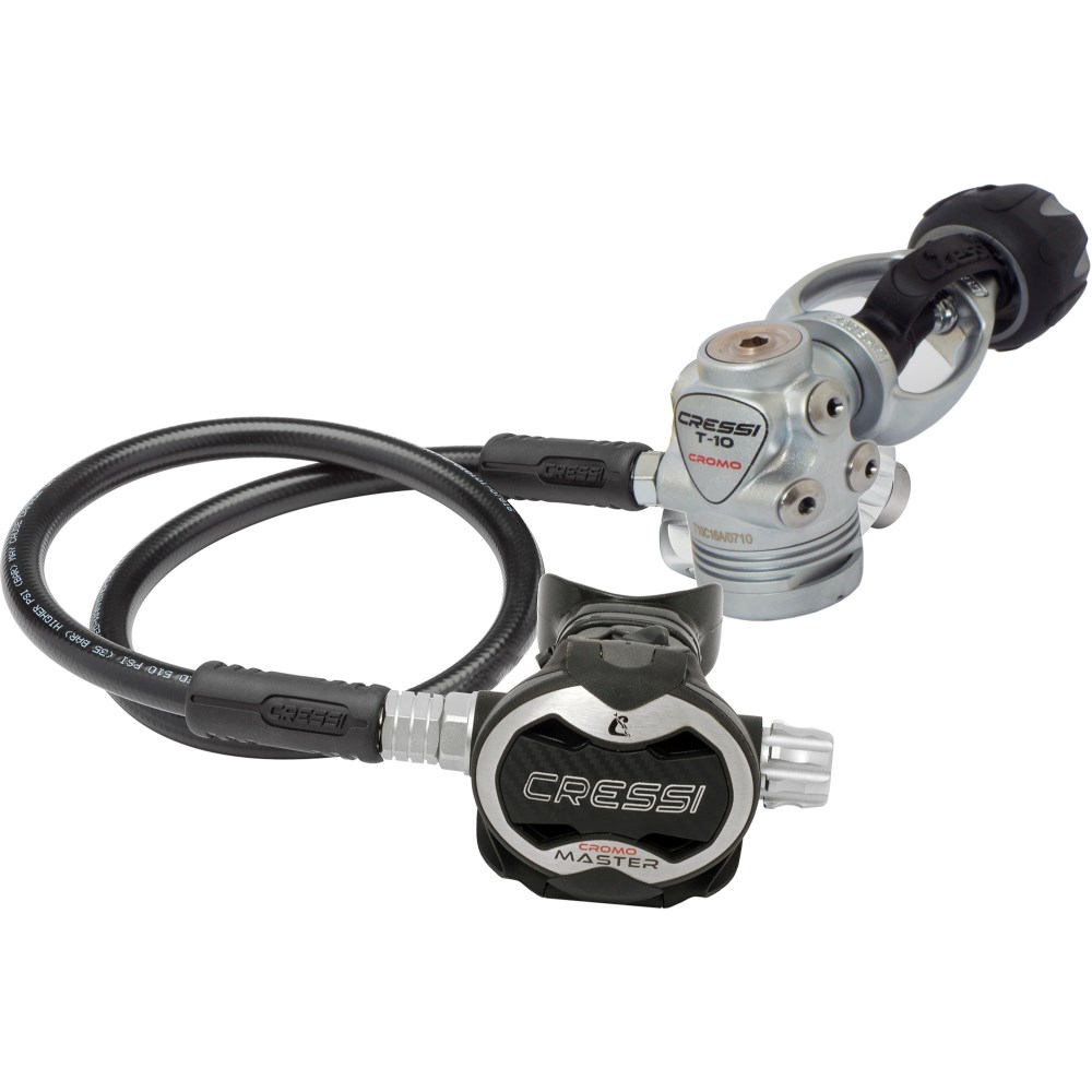 Cressi T10-SC Cromo Master Regulator Set | Yoke - Click Image to Close