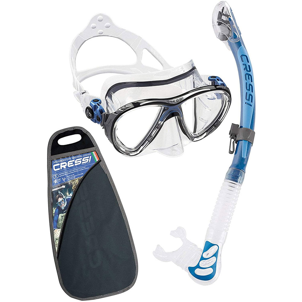 Cressi Big Eyes Evolution Mask and Alpha Ultra Dry Snorkel