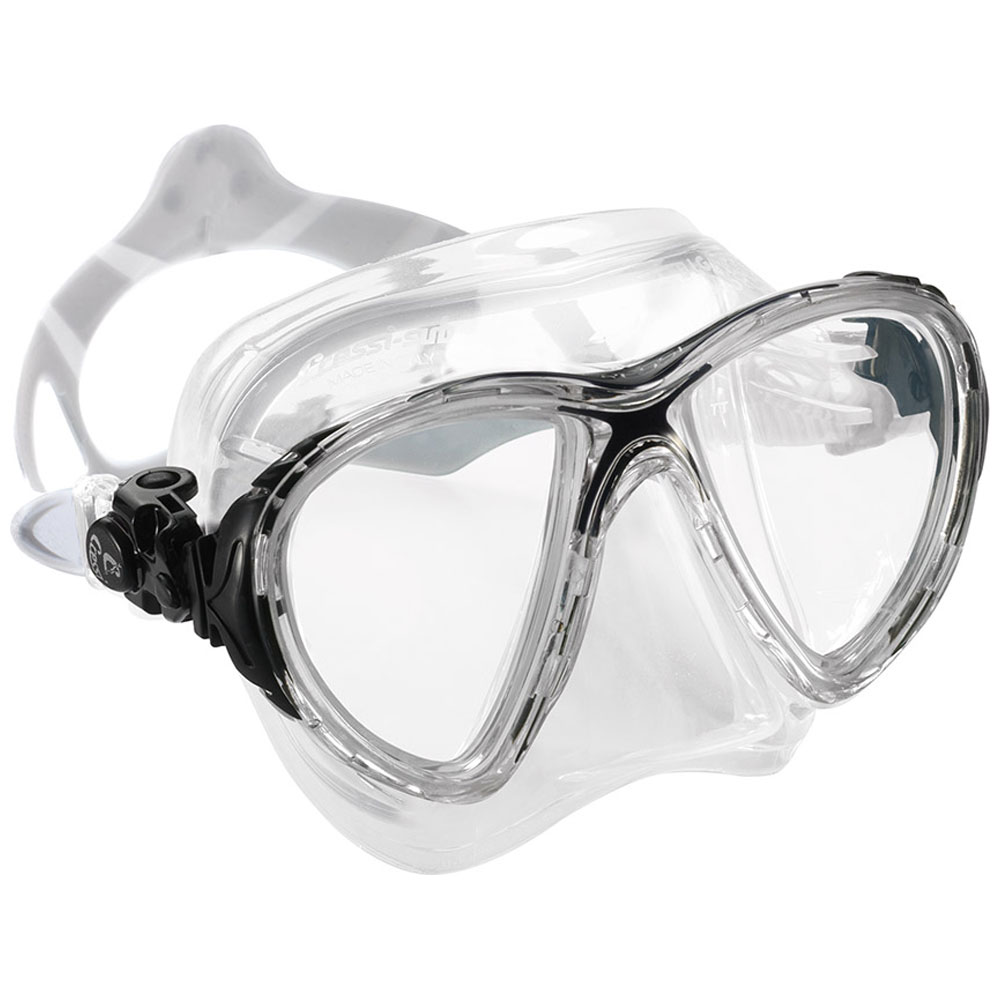 Cressi Big Eyes Evolution Crystal Mask - Clear Skirt - Click Image to Close