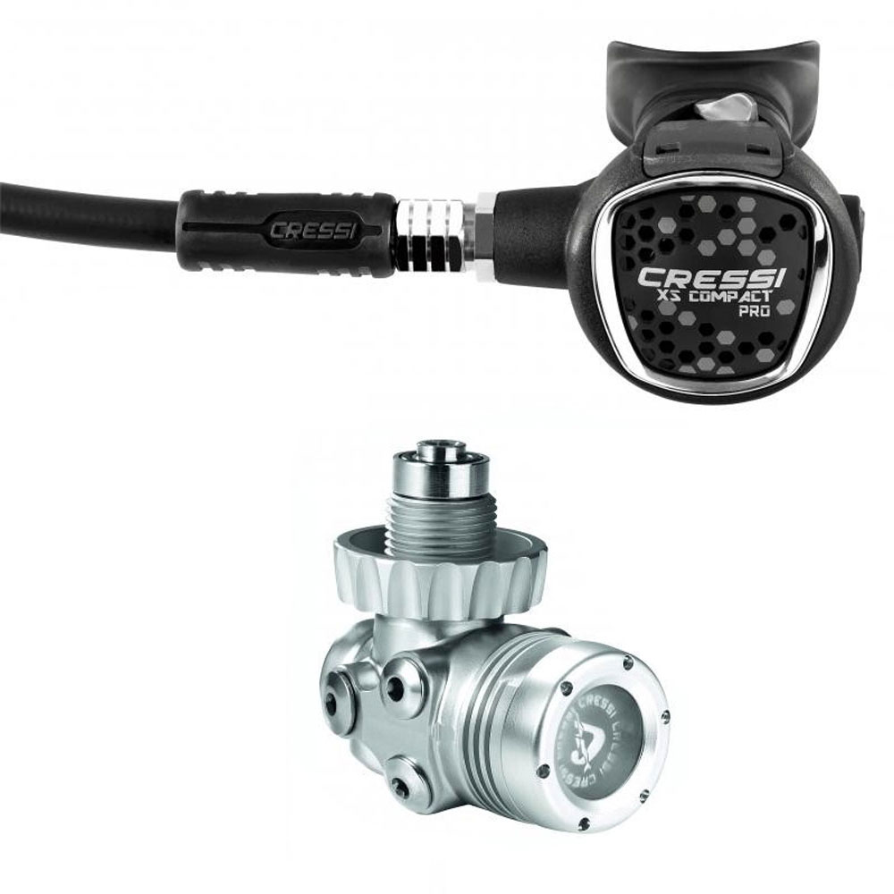 Cressi T10-SC Cromo Compact Pro Regulator Set - DIN only - Click Image to Close