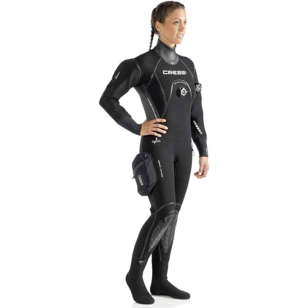 Cressi Desert 4 mm Neoprene Drysuit with Hood - Ladies