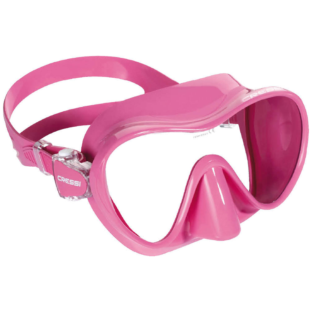 Cressi F1 Mini Sml Frameless Mask (Petite) | Pink - Click Image to Close