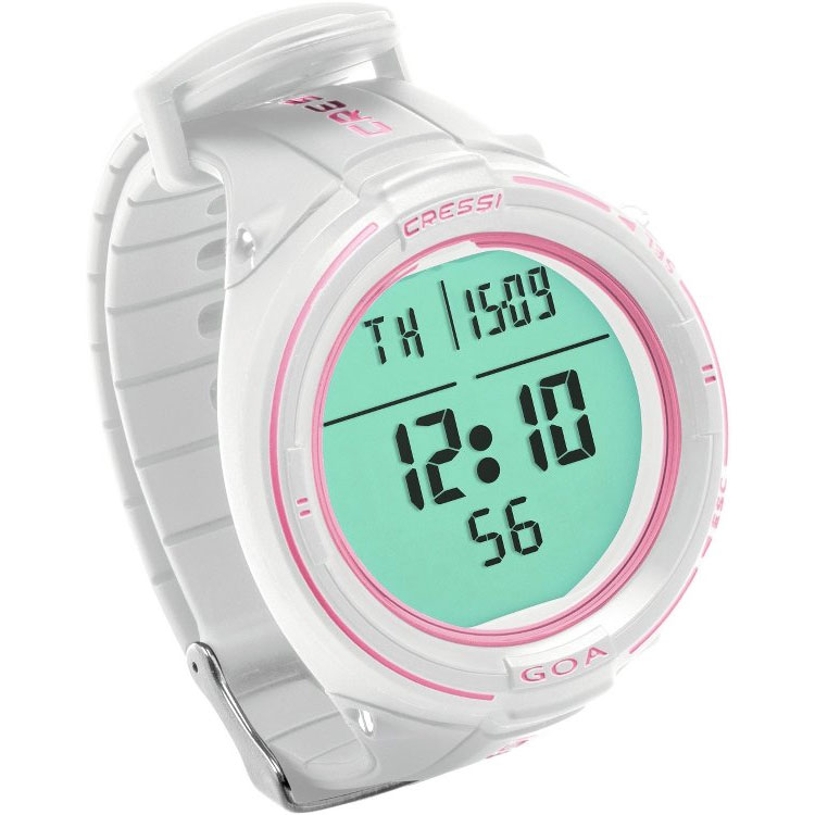 Cressi Goa Dive Computer - Nitrox Watch Freedive - White / Pink - Click Image to Close