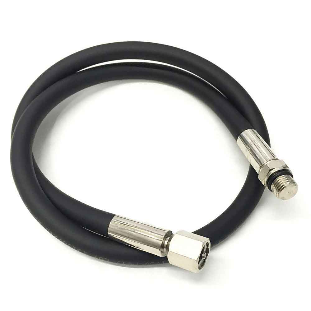 Cressi HP Gauge Hose - Rubber 80cm