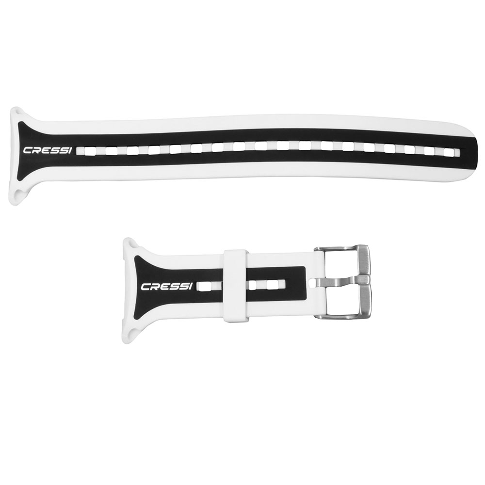 Cressi Leonardo Wrist Strap - White / Black - Click Image to Close