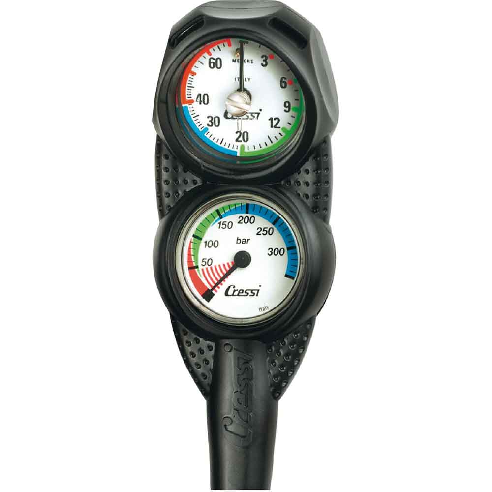 Digi2 Made in Italy Easy to Read and Carry Cressi Scuba Diving Pressure Gauge and Depth Gauge
