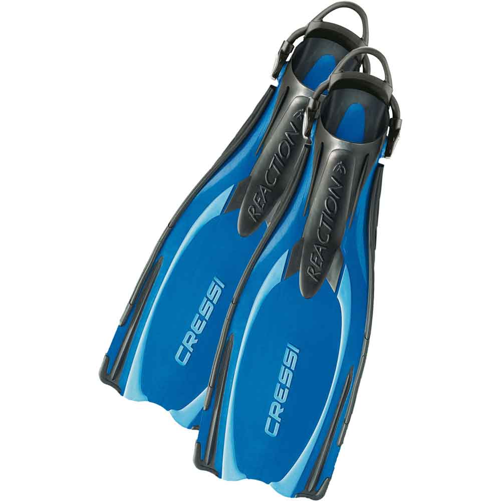 Cressi Reaction EBS Fins - Open Heel with Bungee Straps - Click Image to Close