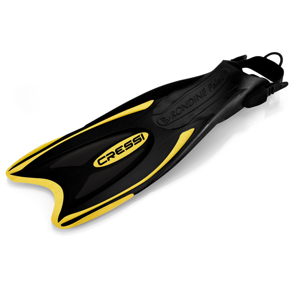 Cressi Rondine Palau Long Adjustable Fins - Open Heel Barefoot