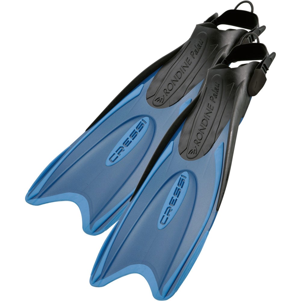 Cressi Rondine Palau Long Adjustable Fins - Kids Barefoot