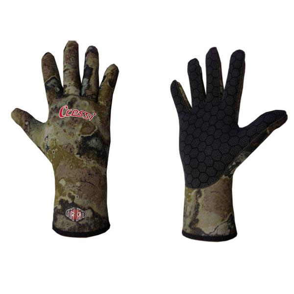 Cressi Spider Tec Camo Gloves - 2mm - Click Image to Close