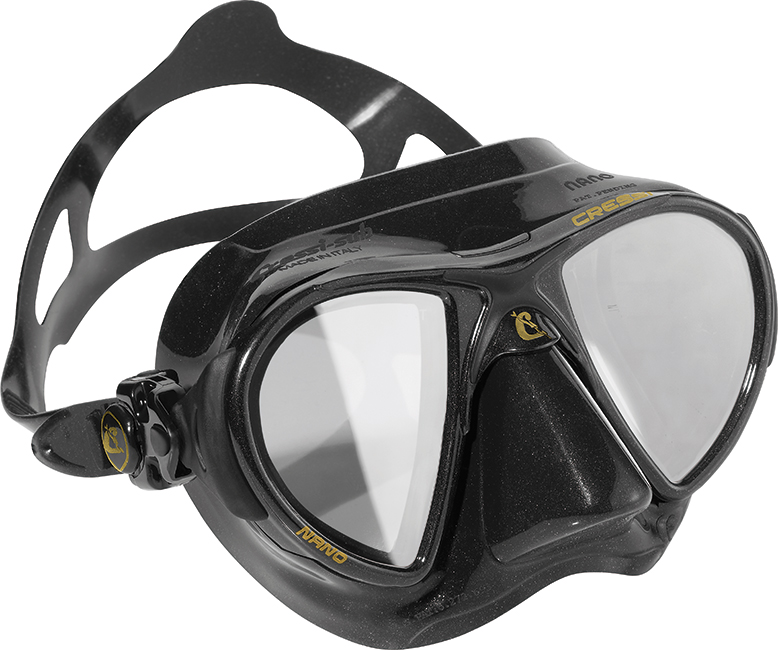 Cressi Nano Black HD Mirrored Lens Mask