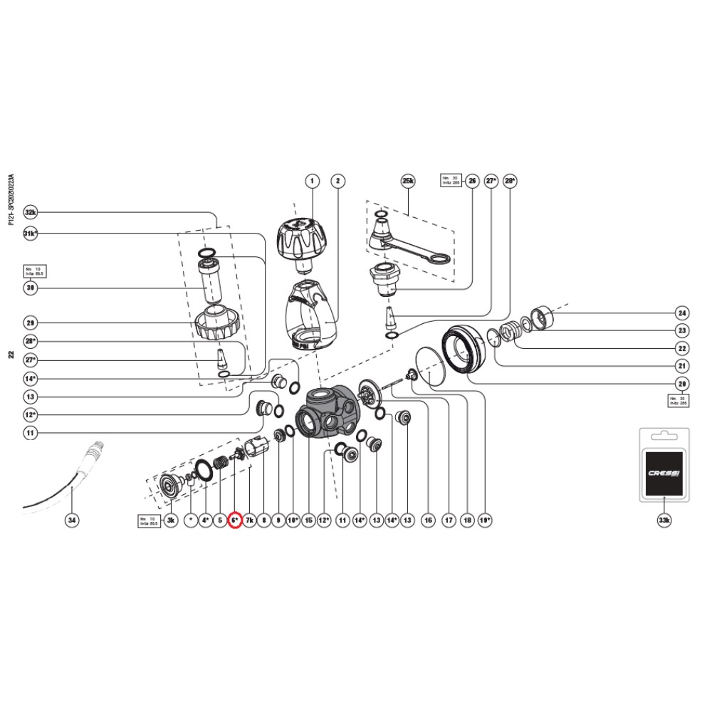 Mixed Regulator Parts - HP Seat (5 Pack) - Click Image to Close