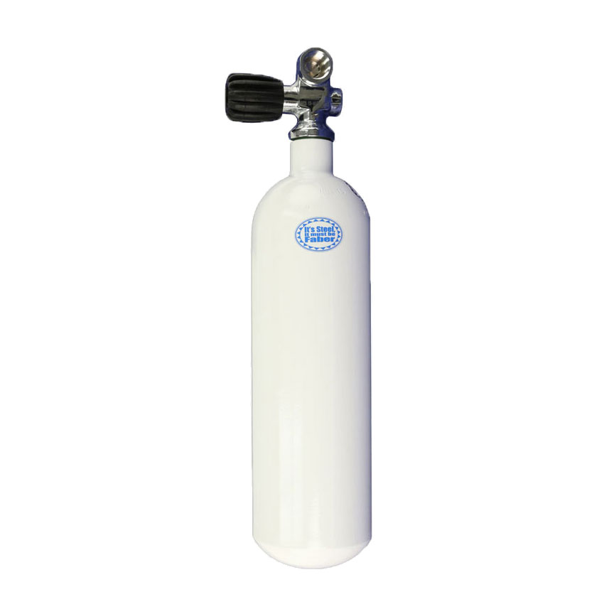 Faber Steel Cylinder 2 litre (232 bar) DIN/K Valve