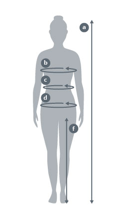 Women's Wetsuit Measuring