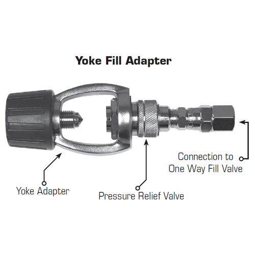 H2Odyssey Extra Air Source FA-1 Yoke Filler Adaptor