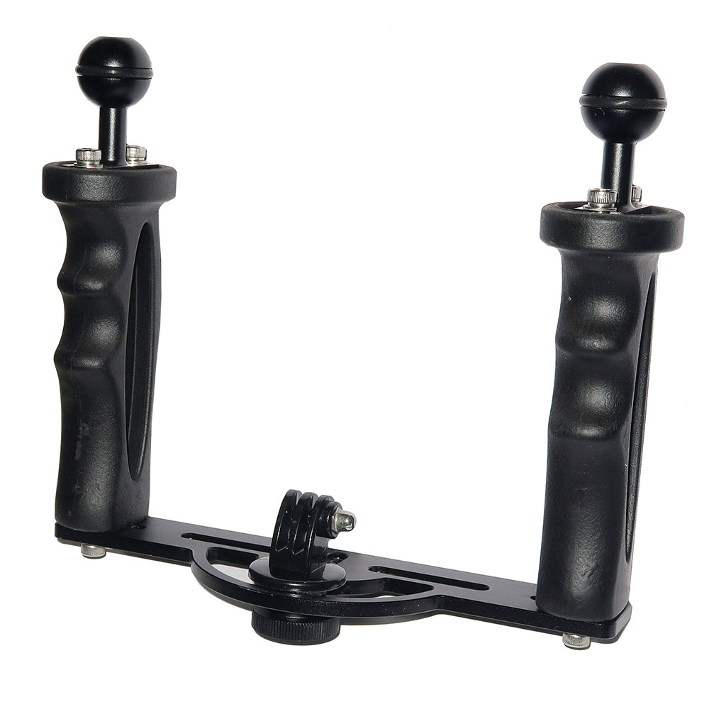 Hyperion Dual Handle Camera Tray with GoPro Mount - Ball Mounts - Click Image to Close