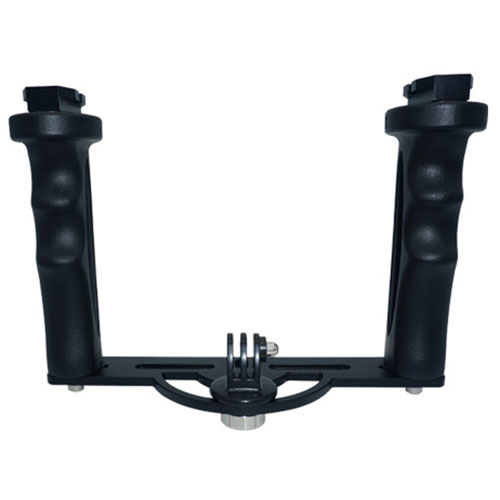 Hyperion Dual Handle Camera Tray with GoPro Mount - T-Mounts - Click Image to Close