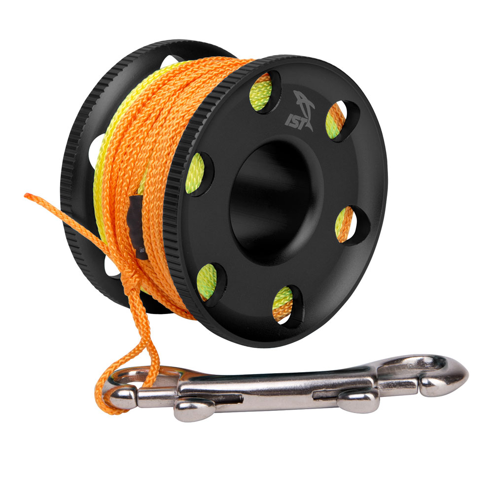 IST Proline Aluminium Finger Spool Reel - 15m (45 ft) Line - Click Image to Close
