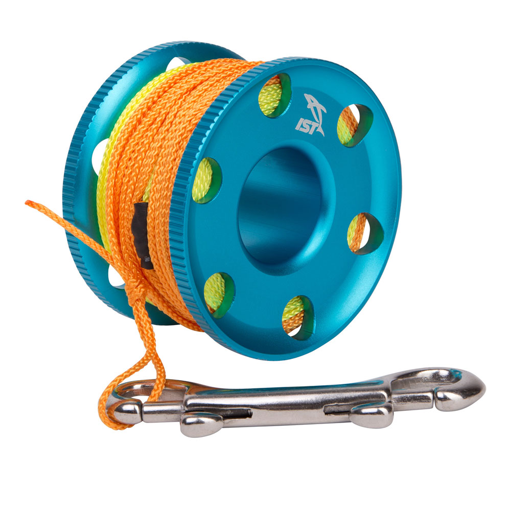 IST Proline Aluminium Finger Spool Reel - 30m (100 ft) Line - Click Image to Close