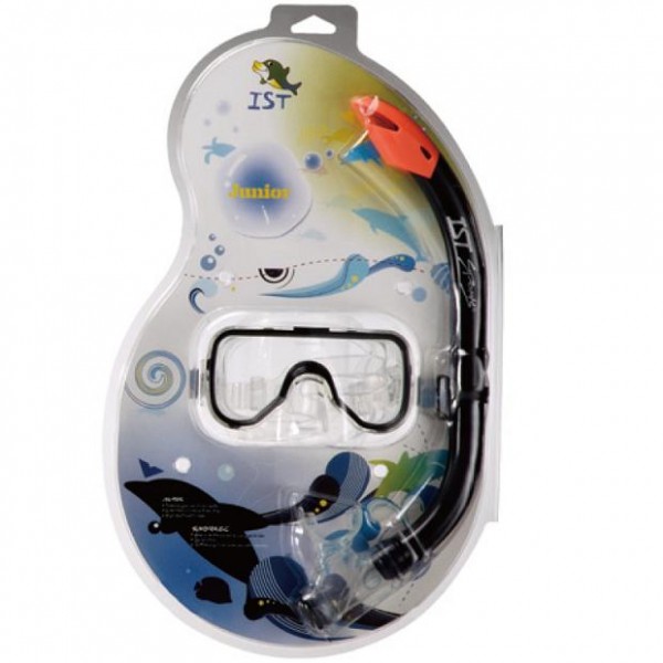 IST Sports Lyra Mask and Snorkel Kids Set (6-12 yrs) - Pink / Wh - Click Image to Close