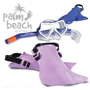 Land and Sea Palm Beach Child Mask Snorkel Fin Set (2-6 yrs) - Click Image to Close
