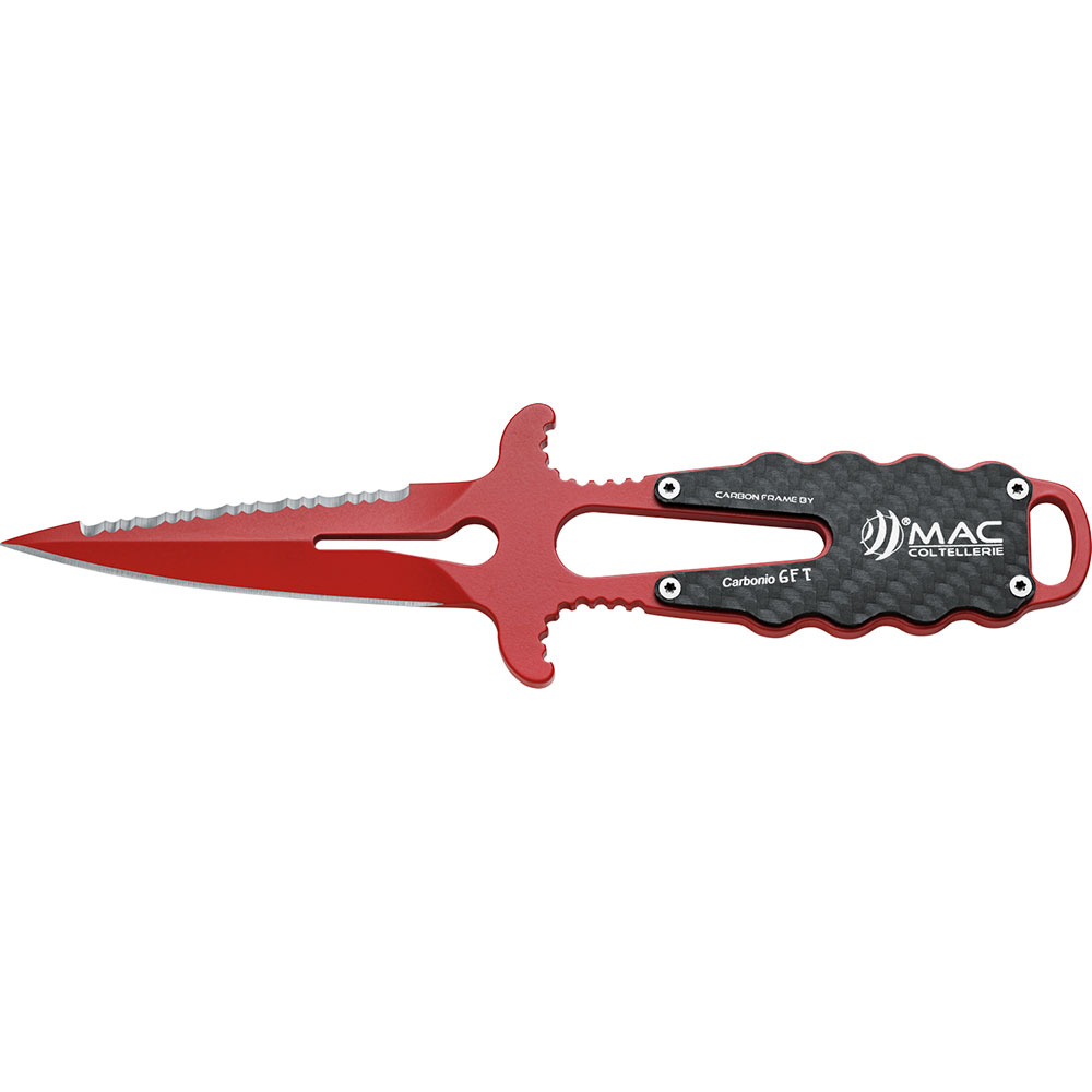 Mac Coltellerie Apnea 9 Carbon Knife - Pointed Tip