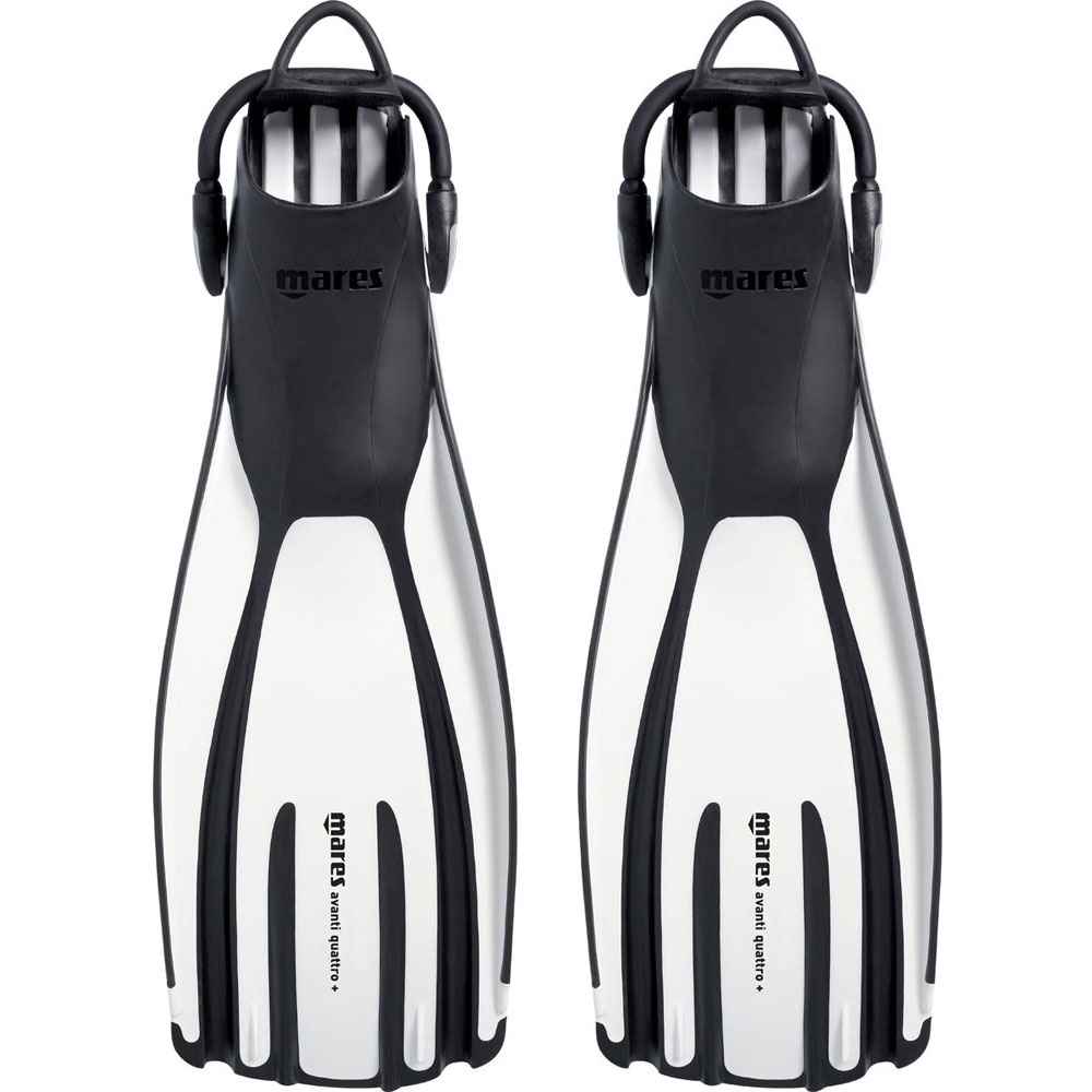 Mares Avanti Quattro Plus Fins - Open Heel with Bungee Straps - Click Image to Close