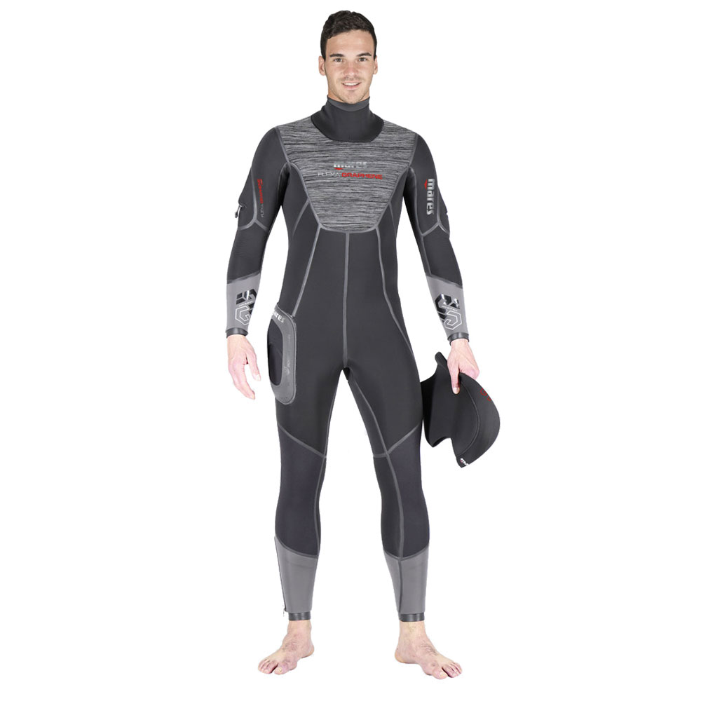 Mares Flexa Graphine Mens Semi-Dry Wetsuit - 7mm - Click Image to Close