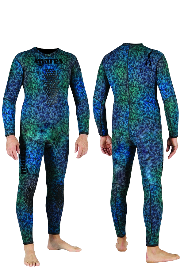 Mares Polygon Steamer Polygon-Camo Spearfishing Wetsuit -3mm - 6 - Click Image to Close