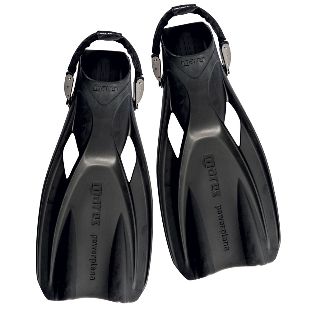 Mares XR Power Plana Stainless Steel Strap Tek Fins - Open Heel - Click Image to Close
