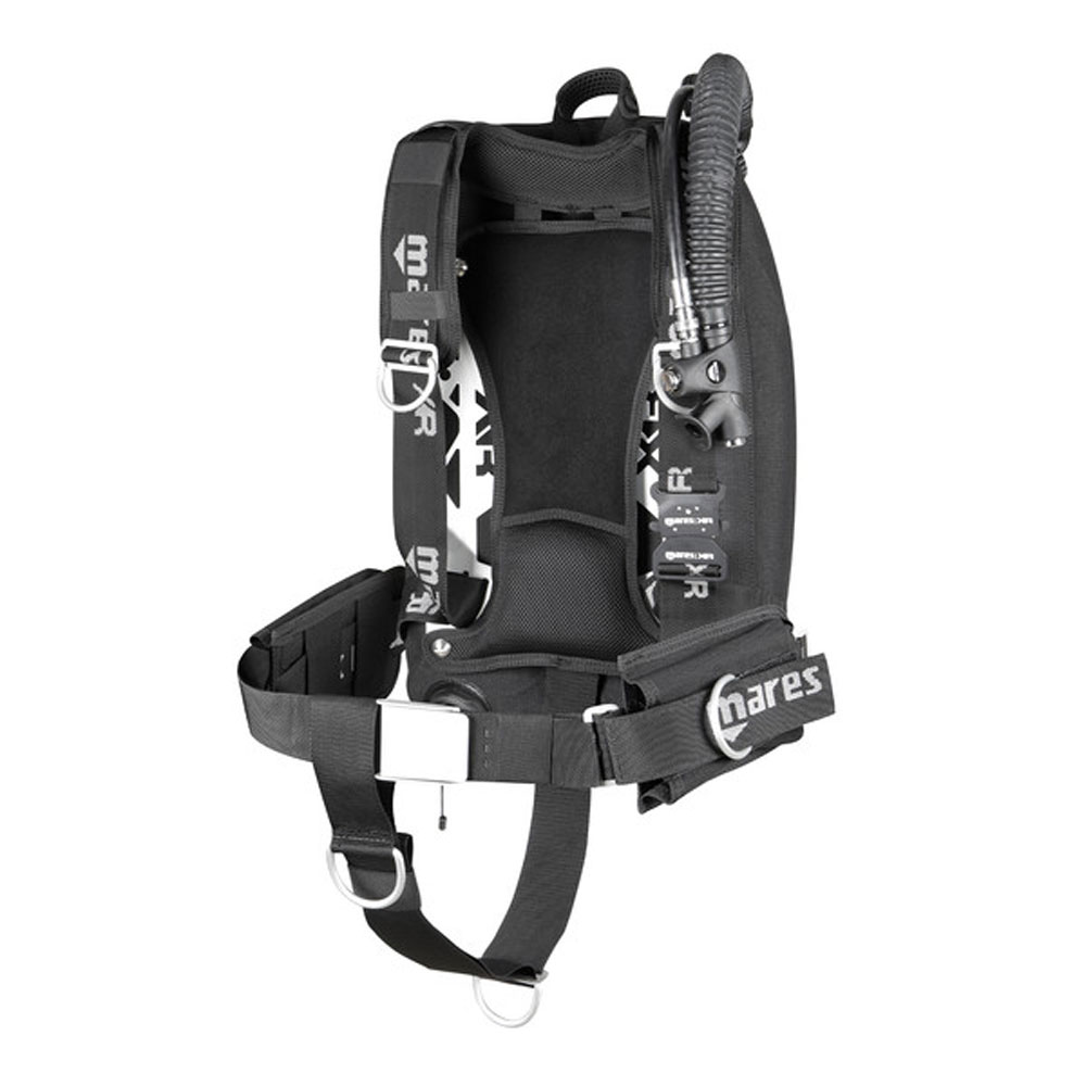 Mares XR-REC Silver Single Backmount Set - Click Image to Close