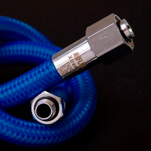 Miflex Xtreme LP Regulator Hose 100 cm - 40-in (Blue) - 3/8-in - Click Image to Close