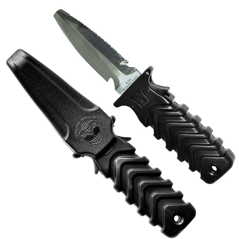 Ocean Design Predator SQR 420 SS Dive Knife - Chisel Tip - Click Image to Close