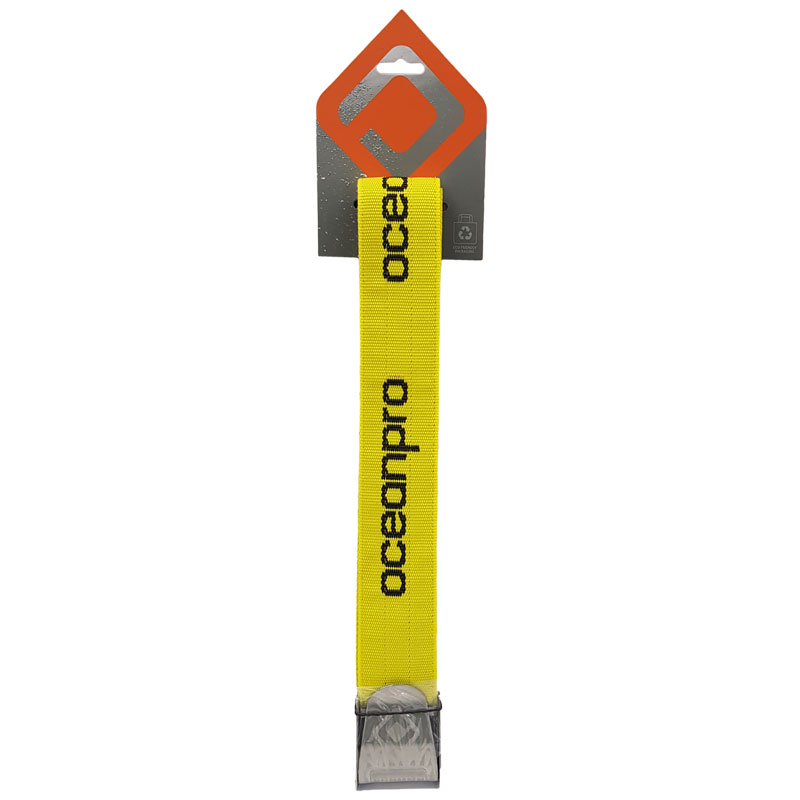 Ocean Pro Weight Belt with SS Buckle - 150cm | Yellow - Click Image to Close