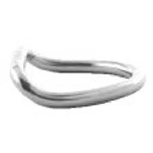 D-Ring 55mm (2.2 inch) Bent Heavy Gauge - Stainless Steel - Click Image to Close